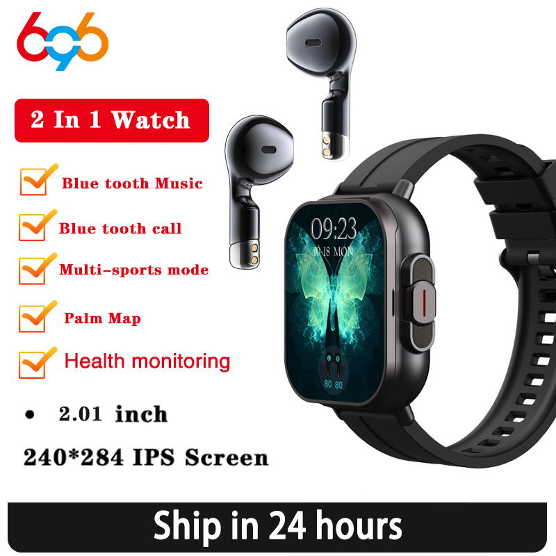 Health Wellness Bracelet - BT Çağrı Mavi Diş Kulaklıklar Saatler