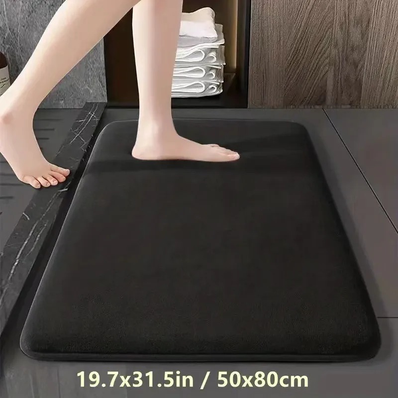 Bamboo Bath Mat - Emici Zemin Mat Kaymaz Banyo Paspas